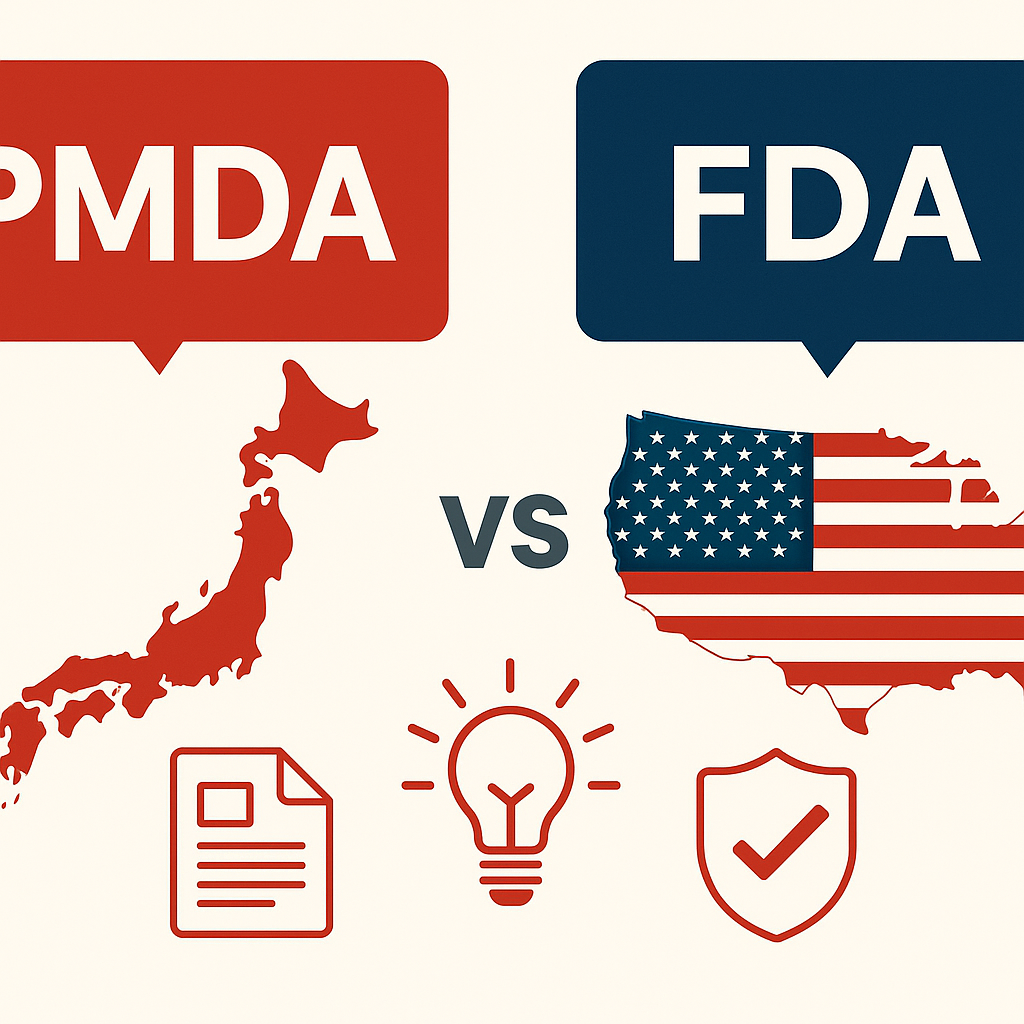 PMDAとFDAの比較図